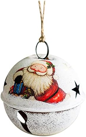 Christmas Bell Pinging Antique Iron Snowman Bell Pendant Christmas Tree Decoration Pendant Christmas Ornamentos