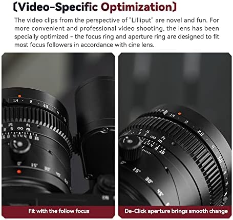 Ttartisan 50mm F1.4 Lente de inclinação completa Lens de abertura grande lente manual da câmera Sony E Nex