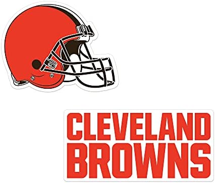 NFL Cleveland Browns Browns 2-Pack Die Cut Logo Conjunto de ímãs