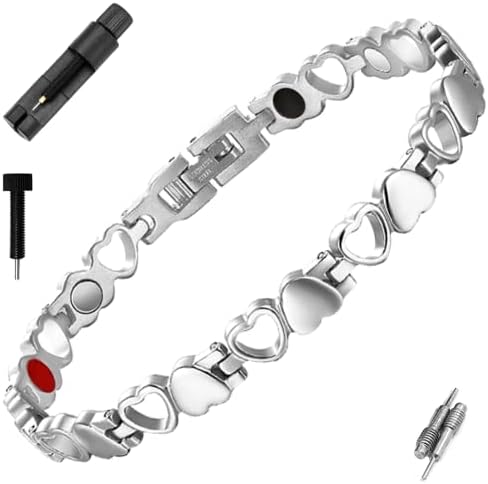 Bracelets de vicmag para mulheres de pulseira magnética Presente de joias com ferramenta de ajuste Terapia de campo magnético de saúde