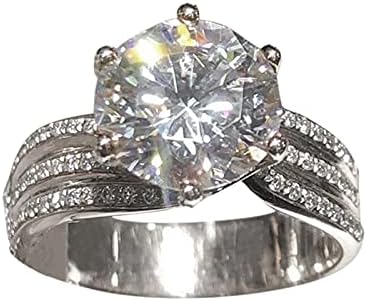 Anéis da moda de Yistu para mulheres mulheres para namorada The Bride Ring Ring Special Engagement Jóias