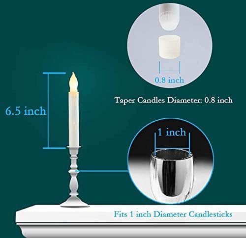 As baterias LED caseiras operavam velas diminuindo com velas de janela remotas e sem chamas, sem chamas, conjunto