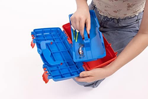 Caixa de equipamento para crianças - caixa de tackle de tamanho de crianças grandes - por dentro há