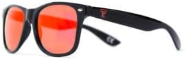 NCAA Texas Tech Red Red Raiders Textech-4 Black Frame, Red Lens Sunglasses, tamanho único, preto