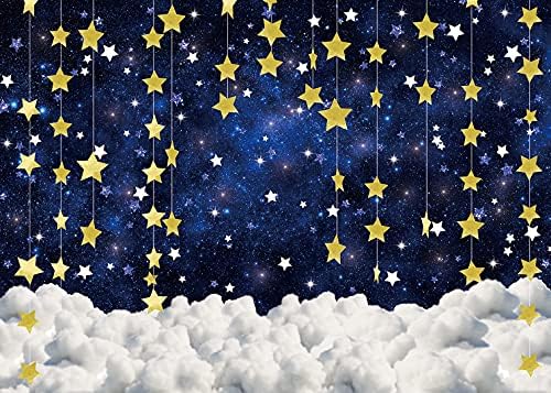 Inrui Twinkle Twinkle Little Star Baby Churche Benydrop Glitter Gold Star Galaxy Stary Sky Sky Cloudy Penográfico
