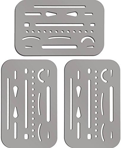 3 peças Modelo de borracha de blindagem de borracha de elaboração de metal Apagação de metal aço