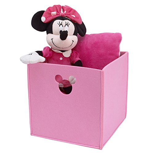 Disney Felt Die Cut Storage Bin, Pink, Minnie Mouse