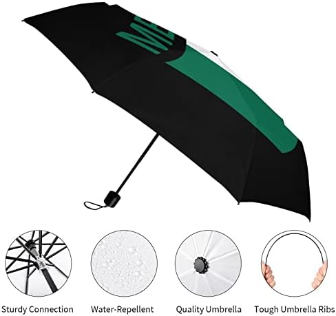 Bandeira do México Umbrella Umbrella portátil Guarda dobrável à prova de vento para chuva Auto Open Close