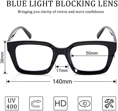 Rmerom azul óculos leves para homens homens moda moda os óculos quadrados clássicos grossos de óculos sem