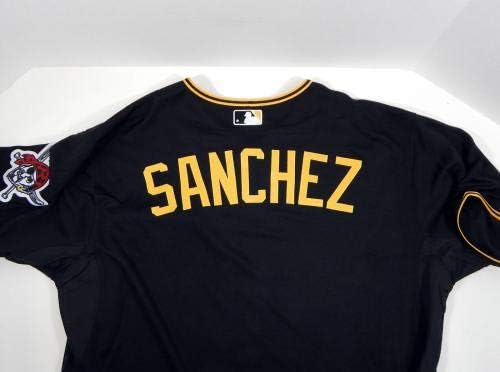 2015 Pittsburgh Pirates Jonathan Sanchez Jogo emitiu Black Jersey Pitt33196 - Jogo usado MLB Jerseys