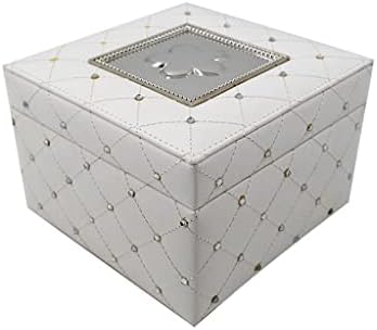 Caixa de armazenamento de jóias brancas de zlxdp