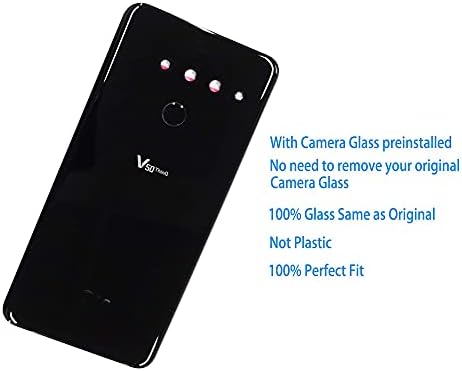 V50 Tampa de substituição de vidro traseiro alojamento à prova d'água com peças de lente da câmera para LG V50 Thinq 5G v450pm V500 com ferramentas