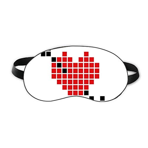 Arror Pierce do Valentine via coração Pixel Sleep Eye Shield Soft Night Blindfold Shade Cover