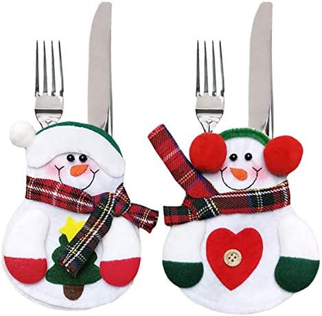 ECYC 8pcs Christmas Snowman Bag Bag Ornament Kitchenware Storage Storage Bag Decoration Kids Presente