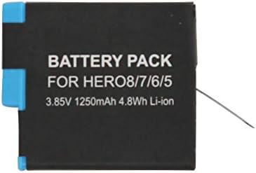 AHDBT -801 Substituição de bateria para a câmera de prata do GoPro Hero 7 HD - Compatível com bateria totalmente decodificada SPJB1B