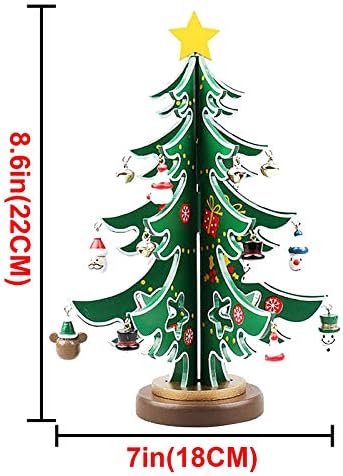 Árvore Decorações de Natal Tabela de madeira Treça de Natal Decoração Decoração Decoração de Casa Big Christmas Ornamento