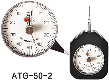 HFBTE ATG-50-2 Ponteiro duplo de tensão de discagem com tamanho de tensão do tamanho do bolso Medidor de tensão Medador 50g MAX Valor medido