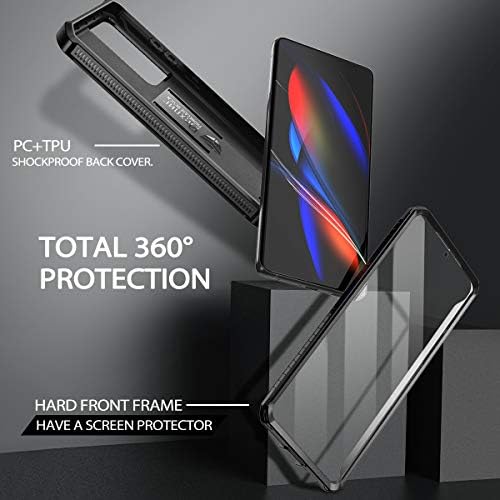 Dexnor para Samsung Galaxy S21 Caso Ultra, [protetor de tela construído e kickstand] Proteção militar de grau de serviço pesado cobertura protetora à prova de choque para o Samsung Galaxy S21 Ultra 5G, Black de 6,8 polegadas