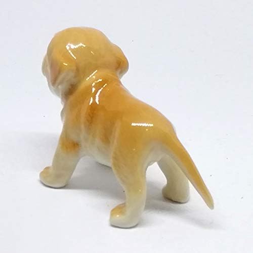 Zoocraft Pitbull Dog Feliz Animais de cerâmica marrom