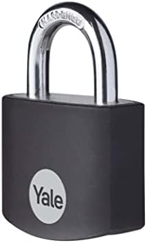 Yale pequeno cadeado de alumínio coberto com 4 teclas de chave para ginástica, bagagem e casos