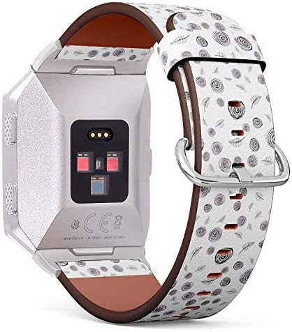 Compatível com Fitbit Ionic - Substituição de pulseira de pulseira de pulseira pulseira de faixa para homens e mulheres - Doodle roxo escuro