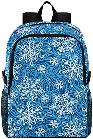 Alaza Snowflakes Winter Lightweight Packable dobrable Travel Backpack