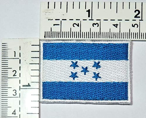 HONDUAS SPAND Bordado Tamanho do patch mini 1,2x1,7 polegadas. HONDUAS NACIONAL Country Flag Iron em apliques