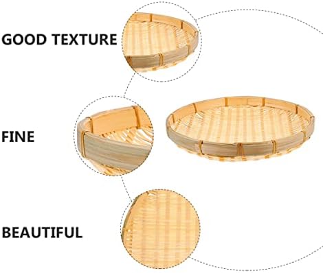 Bestonzon para pó de pó de pózura de lodaçação de bambu tradicional de seca de mangueira lavar cestas artesanais cm ovo prato pão que serve lanches teced itens de lixo