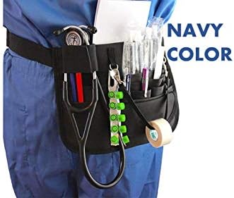 Pacote de cintura de cintura profissional do organizador médico profissional para enfermeira - cor azul