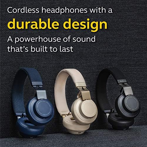 Jabra Move Style Edition, Marinha-fones de ouvido Bluetooth sem fio com sons superiores de qualidade, duração da bateria longa, panorâmica ultra-light e confortável sem fio, conector de tomada de 3,5 mm incluído