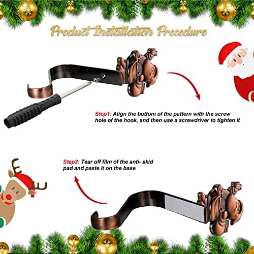 6 PCs Christmas Stocker Holder Christmas Swingers para Mantel 6 Styles Porta de Natal para lareira