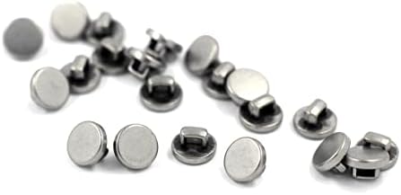 Boldra de 30 peças redondo botões de haste de metal. 7mm
