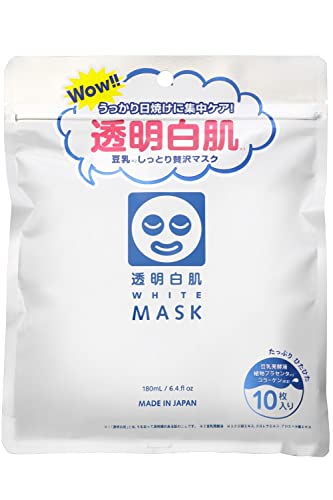 Ishizawa Transparent White Skin White Mask n 10pcs