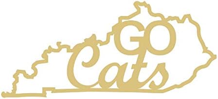 Kentucky Go Cats Cutout inacabado Wood University Mascot School Door Hanger Mdf Shape Canvas Style 1