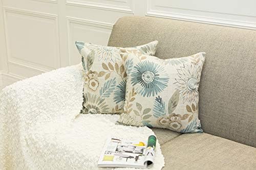 Mika Home Pack de 2 travesseiros decorativos Tampa de almofada para sofá -cama de sofá, padrão de girassol,