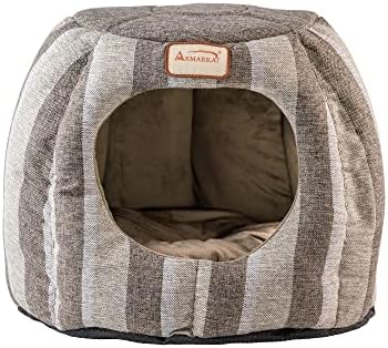 Armarkat C30CG CAT BED, 18 , Pearl and Putty, 20 L x 16 W x 4,5 H