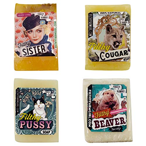Filthy Farmgirl Novelty Mini Gift Soap Bars 4 barras por pedido
