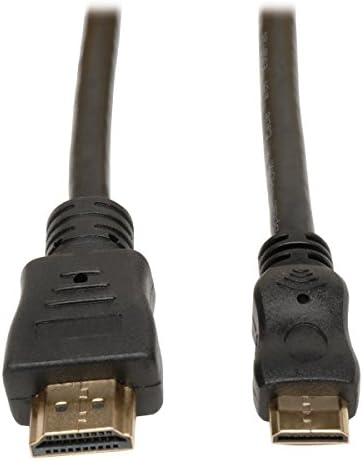 Tripp Lite HDMI para mini cabo HDMI com Ethernet, vídeo digital com adaptador de áudio 6-ft. , Preto