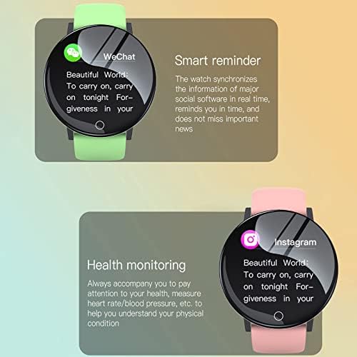 Relógio inteligente, relógio de fitness slim design, rastreadores de atividades de monitor de saúde, relógios