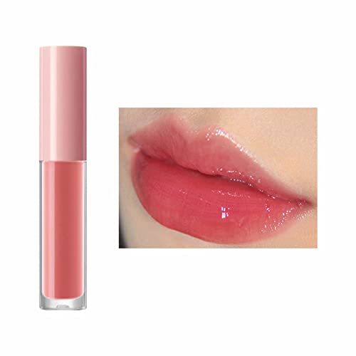 Xiahium Lip Gloss com glitter limpo um lábio nutritivo não gorduroso hidratante duradouro e colorido