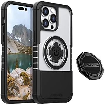 Rokform - iPhone 14 Pro Max Dual Magnet & MagSafe Case de cristal compatível + suporte e garra