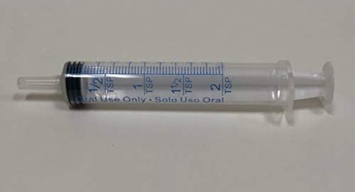 Easy Glide 10ml 10cc seringa oral, deslizamento Luer, Caps incluídos, Ótimo para medicina oral e cuidados