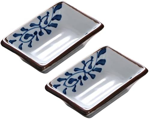 Molho de cabilock tigelas Japão lanches pequenas tigelas de vinagre de 2pcs pratos de tempero de cerâmica