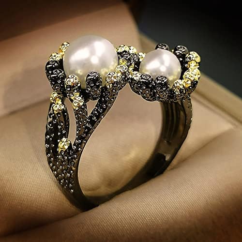 2023 Mulheres Pérola Pérola Ring Jewelry Gifts Rings espessos de banda para mulheres