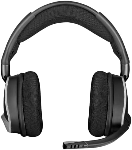 Corsair void RGB Elite Wireless Premium Gaming Headset com 7.1 Surround Sound, Silver Edition