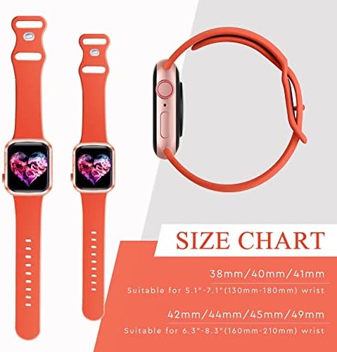 15Pack Watch Bands Compatível para Apple Watch Band 38mm 40mm 42mm 44mm 45mm 49mm Mulheres homens, Banda de Silicone Silicone Strap for Iwatch Série de bandas Ultra 8 7 6 5 4 2 1 SE SE