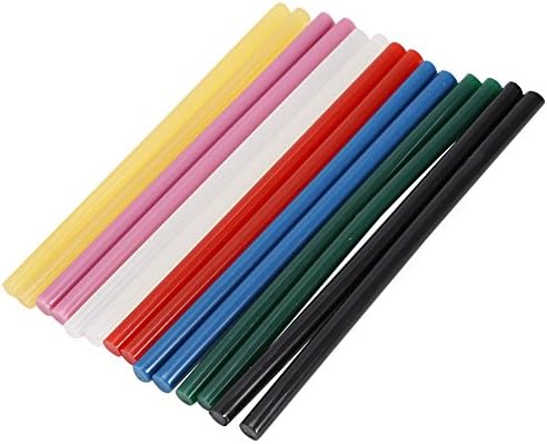 Palitos de cola de fusão a quente, 10pcs coloridos coloridos cola de fusão de fusão adesiva DIY palitos