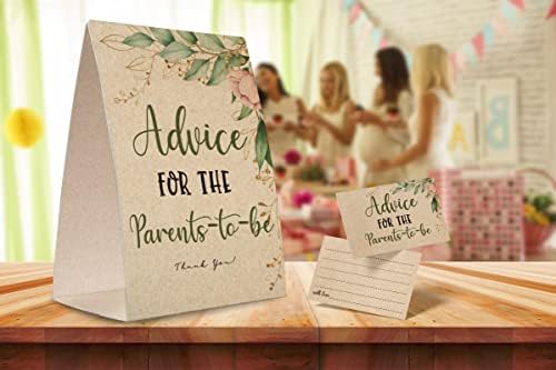 Conselhos para o futuro sinal de pais, kit de jogo de conselhos sobre chá de bebê, chuveiros de bebê decorações-npzad06