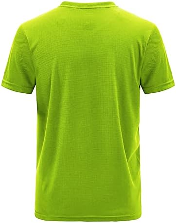 Camiseta ao ar livre casual de verão masculino de supermal esporte de tamanho rápido e respirável de cor sólida de cor sólida