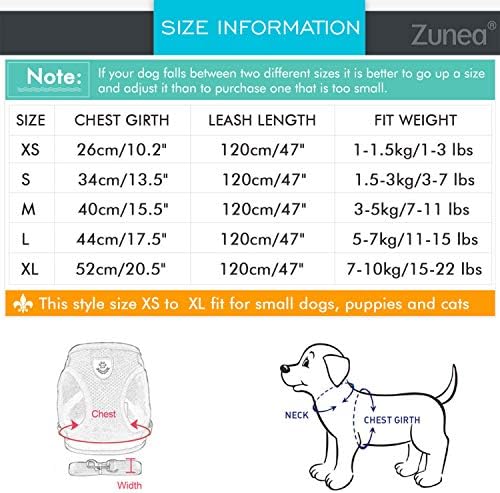 Zunea sem arnês de cachorro Pull e coleira definida para cães pequenos cães ajustáveis
